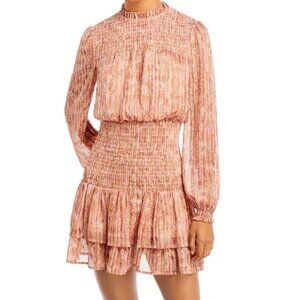 NWOT Aqua Mini Dress - Brown & Gold